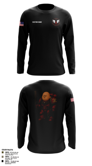 Long Sleeve Performance Shirt, CCo, 1-508PIR (OG), Army, Teamtime, Team time, sublimation, custom sports apparel, team uniforms, spirit wear, spiritwear, sports uniforms, custom shirts, team store, custom team store, fundraiser sports, apparel fundraiser