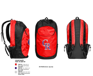 Gear Bag, Crush N Run, Baseball, Teamtime, Team time, sublimation, custom sports apparel, team uniforms, spirit wear, spiritwear, sports uniforms, custom shirts, team store, custom team store, fundraiser sports, apparel fundraiser