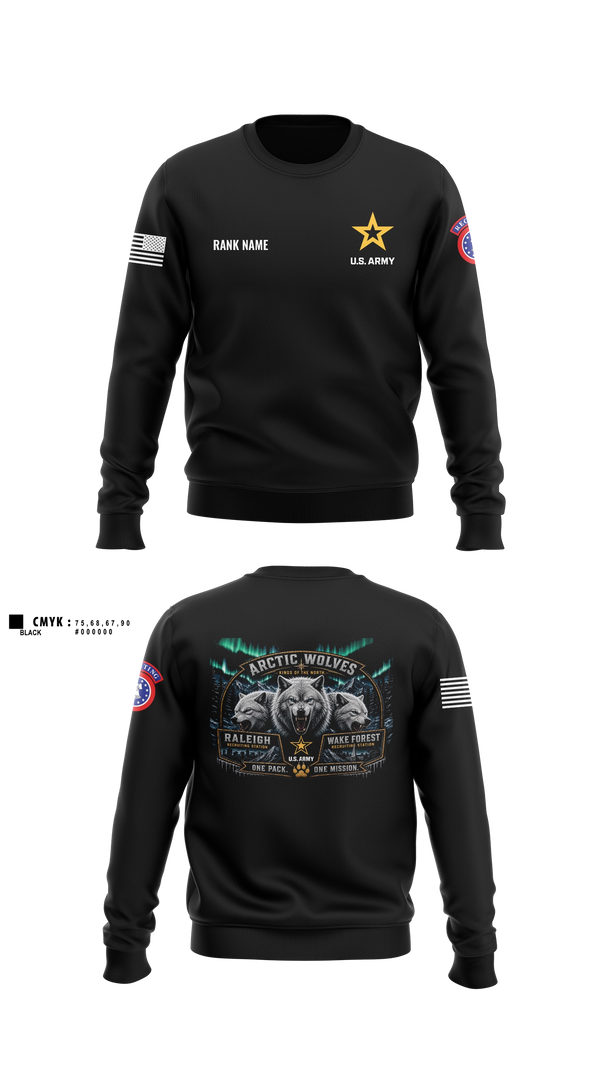 Crew Neck Sweatshirt, Capital North Region, Army, Teamtime, Team time, sublimation, custom sports apparel, team uniforms, spirit wear, spiritwear, sports uniforms, custom shirts, team store, custom team store, fundraiser sports, apparel fundraiser