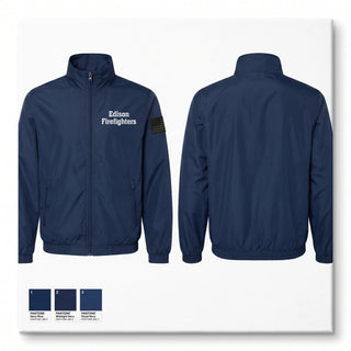Windbreaker, Edison Firefighters, Fire Department, Teamtime, Team time, sublimation, custom sports apparel, team uniforms, spirit wear, spiritwear, sports uniforms, custom shirts, team store, custom team store, fundraiser sports, apparel fundraiser