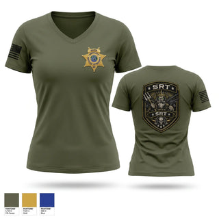 Womens Short Sleeve Vneck Shirt, STARS, Police, Teamtime, Team time, sublimation, custom sports apparel, team uniforms, spirit wear, spiritwear, sports uniforms, custom shirts, team store, custom team store, fundraiser sports, apparel fundraiser