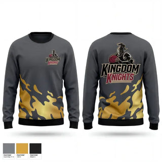 Crew Neck Sweatshirt, Kingdom Knights, Men's Basketball, Teamtime, Team time, sublimation, custom sports apparel, team uniforms, spirit wear, spiritwear, sports uniforms, custom shirts, team store, custom team store, fundraiser sports, apparel fundraiser