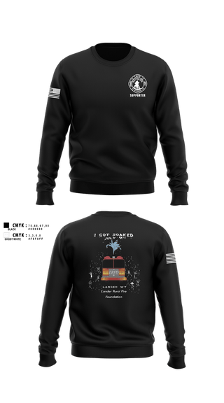 Crew Neck Sweatshirt, Lander rural fire, Fire Department, Teamtime, Team time, sublimation, custom sports apparel, team uniforms, spirit wear, spiritwear, sports uniforms, custom shirts, team store, custom team store, fundraiser sports, apparel fundraiser