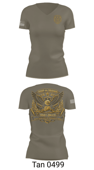 Womens Short Sleeve Vneck Shirt, 998th QM Co, Army, Teamtime, Team time, sublimation, custom sports apparel, team uniforms, spirit wear, spiritwear, sports uniforms, custom shirts, team store, custom team store, fundraiser sports, apparel fundraiser