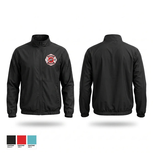 Windbreaker, Edinburgh Fire Lancer Logo, EMS/EMT, Teamtime, Team time, sublimation, custom sports apparel, team uniforms, spirit wear, spiritwear, sports uniforms, custom shirts, team store, custom team store, fundraiser sports, apparel fundraiser