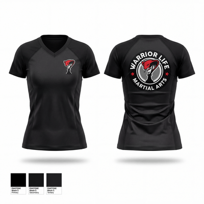 Warrior Life Martial Arts 52634622 Women's Short Sleeve V-neck Shirt - 1