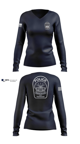 Womens Long Sleeve Vneck Shirt, NCRD, Police, Teamtime, Team time, sublimation, custom sports apparel, team uniforms, spirit wear, spiritwear, sports uniforms, custom shirts, team store, custom team store, fundraiser sports, apparel fundraiser