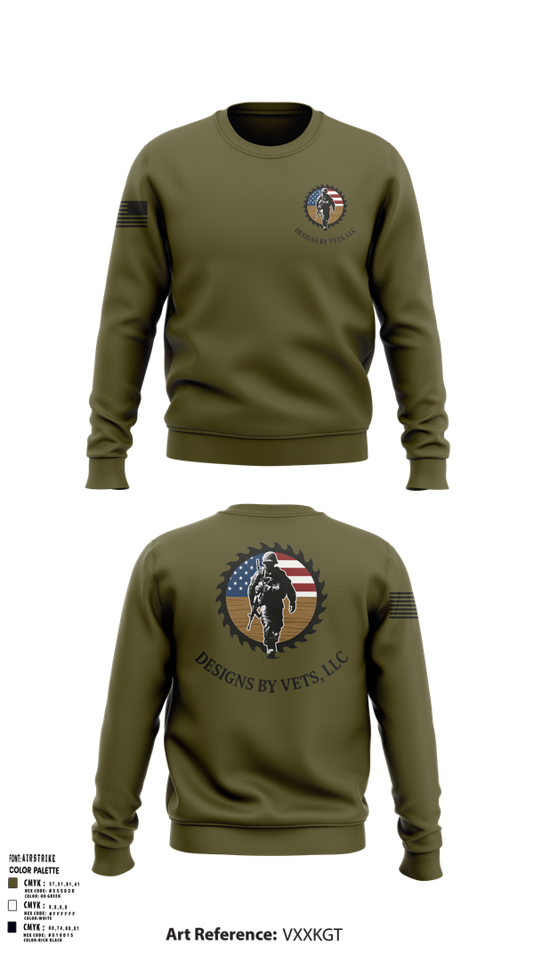 Crew Neck Sweatshirt, Designs By Vets, , Teamtime, Team time, sublimation, custom sports apparel, team uniforms, spirit wear, spiritwear, sports uniforms, custom shirts, team store, custom team store, fundraiser sports, apparel fundraiser
