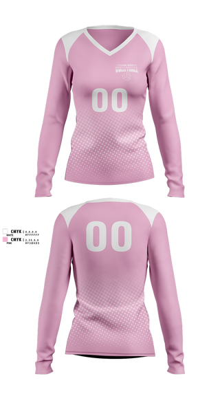 Womens Long Sleeve Vneck Shirt, Living Word Academy Volleyball, Women's Volleyball, Teamtime, Team time, sublimation, custom sports apparel, team uniforms, spirit wear, spiritwear, sports uniforms, custom shirts, team store, custom team store, fundraiser sports, apparel fundraiser