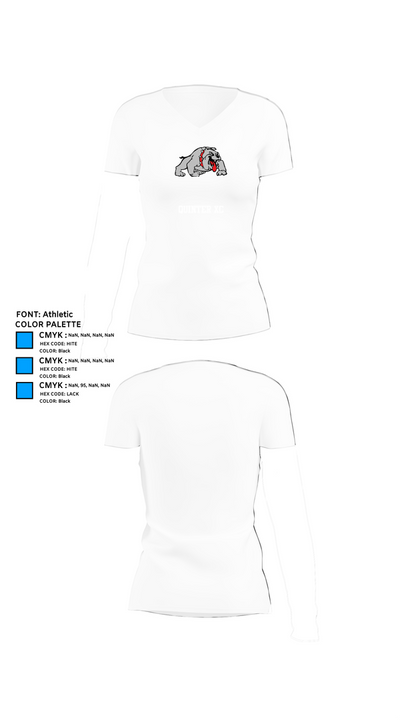 Quinter XC 55389153 Women's Short Sleeve V-neck Shirt - 18