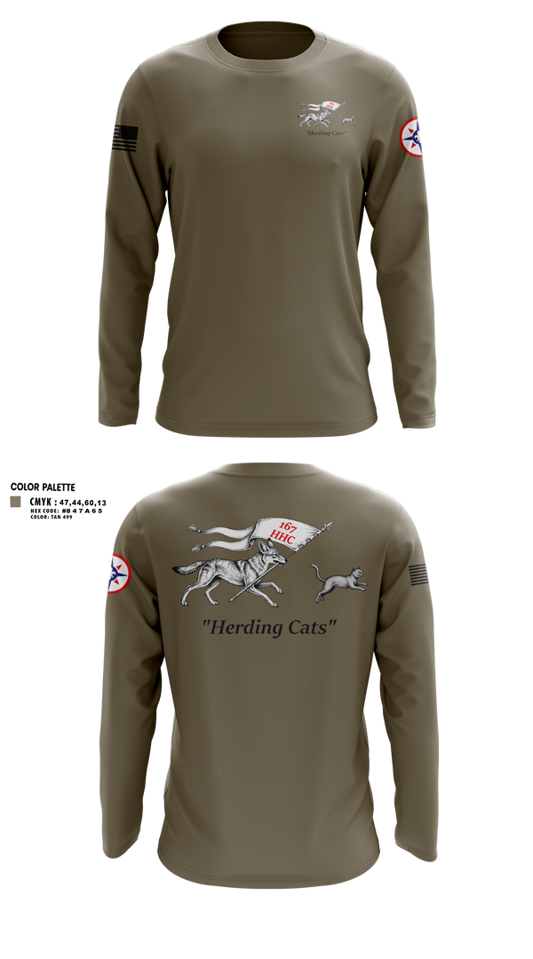 Long Sleeve Performance Shirt, 167th HHC, Army, Teamtime, Team time, sublimation, custom sports apparel, team uniforms, spirit wear, spiritwear, sports uniforms, custom shirts, team store, custom team store, fundraiser sports, apparel fundraiser