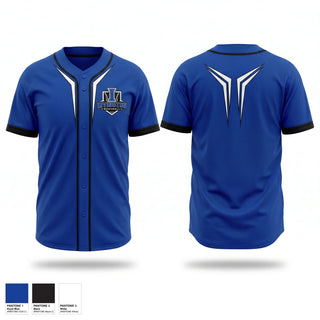 Full Button Baseball Jersey, Irvington Ravens, Baseball, Teamtime, Team time, sublimation, custom sports apparel, team uniforms, spirit wear, spiritwear, sports uniforms, custom shirts, team store, custom team store, fundraiser sports, apparel fundraiser