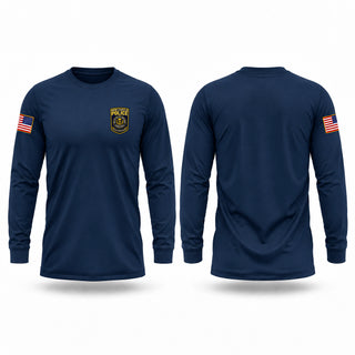 Long Sleeve Performance Shirt, New Castle Police Department, Police, Teamtime, Team time, sublimation, custom sports apparel, team uniforms, spirit wear, spiritwear, sports uniforms, custom shirts, team store, custom team store, fundraiser sports, apparel fundraiser