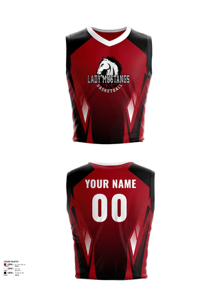 Womens Basketball Jersey, Westfall mustangs, Women's Basketball, Teamtime, Team time, sublimation, custom sports apparel, team uniforms, spirit wear, spiritwear, sports uniforms, custom shirts, team store, custom team store, fundraiser sports, apparel fundraiser