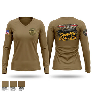 Womens Long Sleeve Vneck Shirt, EARS TANKER MX, Air Force, Teamtime, Team time, sublimation, custom sports apparel, team uniforms, spirit wear, spiritwear, sports uniforms, custom shirts, team store, custom team store, fundraiser sports, apparel fundraiser