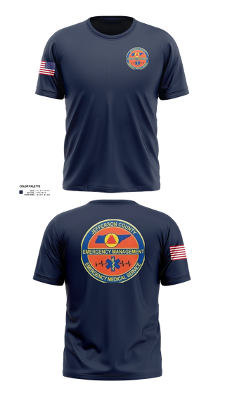 Short Sleeve Performance Shirt, JEFFERSON COUNTY EMS, EMS/EMT, Teamtime, Team time, sublimation, custom sports apparel, team uniforms, spirit wear, spiritwear, sports uniforms, custom shirts, team store, custom team store, fundraiser sports, apparel fundraiser