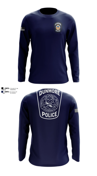 Long Sleeve Performance Shirt, Dunmore Police Department, Police, Teamtime, Team time, sublimation, custom sports apparel, team uniforms, spirit wear, spiritwear, sports uniforms, custom shirts, team store, custom team store, fundraiser sports, apparel fundraiser