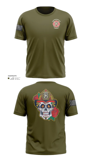 Old School Cotton Feel Shirt, Carpentersville Fire Department, Fire Department, Teamtime, Team time, sublimation, custom sports apparel, team uniforms, spirit wear, spiritwear, sports uniforms, custom shirts, team store, custom team store, fundraiser sports, apparel fundraiser
