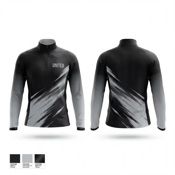 Quarter Zip Jacket, UNITED, Men's Basketball, Teamtime, Team time, sublimation, custom sports apparel, team uniforms, spirit wear, spiritwear, sports uniforms, custom shirts, team store, custom team store, fundraiser sports, apparel fundraiser
