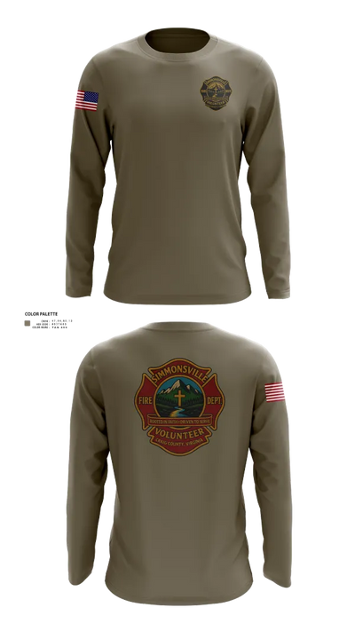 Simmonsville VFD 9385181 Long Sleeve Performance Shirt 102