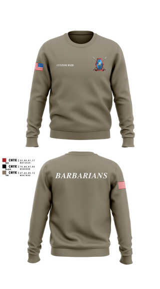 Crew Neck Sweatshirt, Libertyville Army Recruiting Company, Army, Teamtime, Team time, sublimation, custom sports apparel, team uniforms, spirit wear, spiritwear, sports uniforms, custom shirts, team store, custom team store, fundraiser sports, apparel fundraiser