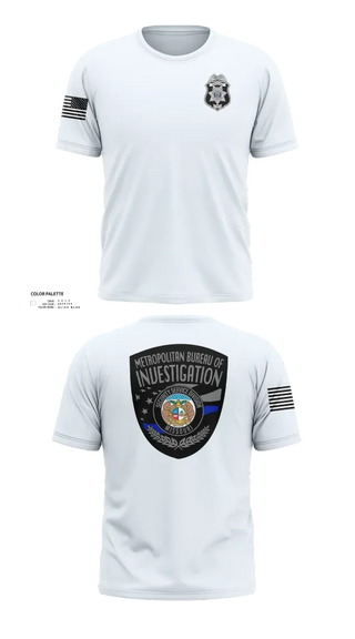 Old School Cotton Feel Shirt, Metropolitan Bureau Of Investigation, Police, Teamtime, Team time, sublimation, custom sports apparel, team uniforms, spirit wear, spiritwear, sports uniforms, custom shirts, team store, custom team store, fundraiser sports, apparel fundraiser