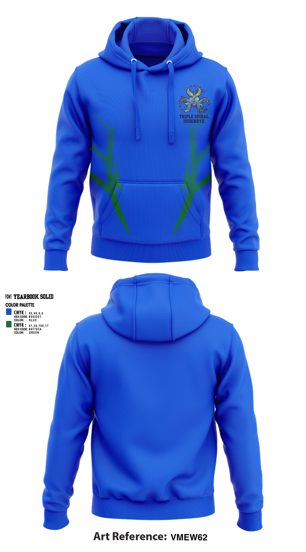 Hoodie, Triple Spiral Isshinryu Karate, , Teamtime, Team time, sublimation, custom sports apparel, team uniforms, spirit wear, spiritwear, sports uniforms, custom shirts, team store, custom team store, fundraiser sports, apparel fundraiser