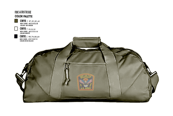 Duffle Bag, Fort Gregg-Adams Fire and Emergency Services, , Teamtime, Team time, sublimation, custom sports apparel, team uniforms, spirit wear, spiritwear, sports uniforms, custom shirts, team store, custom team store, fundraiser sports, apparel fundraiser