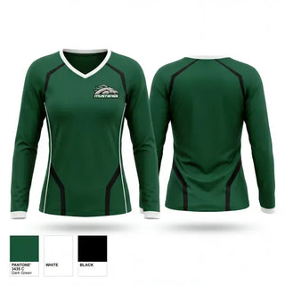 Womens Long Sleeve Vneck Shirt, Lady Mustangs, Softball, Teamtime, Team time, sublimation, custom sports apparel, team uniforms, spirit wear, spiritwear, sports uniforms, custom shirts, team store, custom team store, fundraiser sports, apparel fundraiser