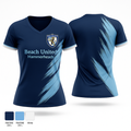 Beach United Hammerheads 53957718 Women's Short Sleeve V-neck Shirt - 4