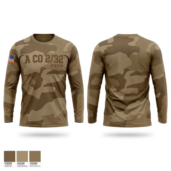 Long Sleeve Performance Shirt, A. Co 232, Army, Teamtime, Team time, sublimation, custom sports apparel, team uniforms, spirit wear, spiritwear, sports uniforms, custom shirts, team store, custom team store, fundraiser sports, apparel fundraiser