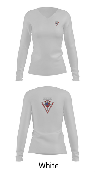 Womens Long Sleeve Vneck Shirt, Bureau of Prisons, Police, Teamtime, Team time, sublimation, custom sports apparel, team uniforms, spirit wear, spiritwear, sports uniforms, custom shirts, team store, custom team store, fundraiser sports, apparel fundraiser