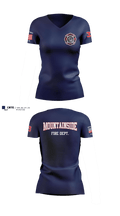 Mountainside Fire Department 9834864 Women's Short Sleeve V-neck Shirt - 1