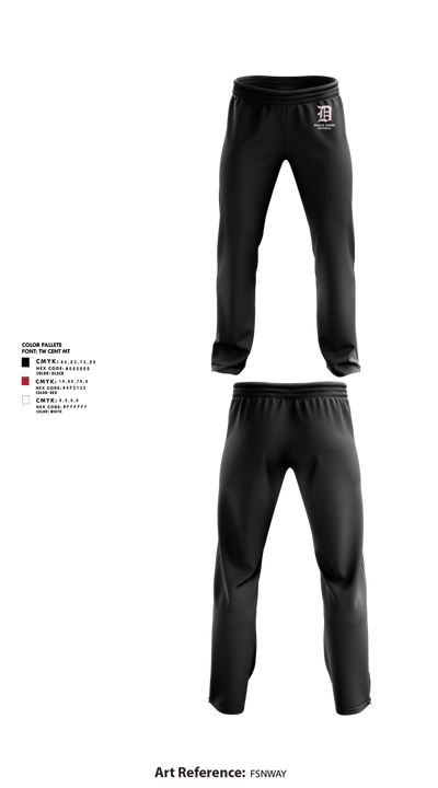 DeKalb Barons Baseball 24379984 Sweatpants - 2