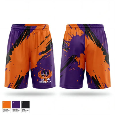 San City Rising Phoenix 43562302 Mens Reversible Basketball Shorts - 1