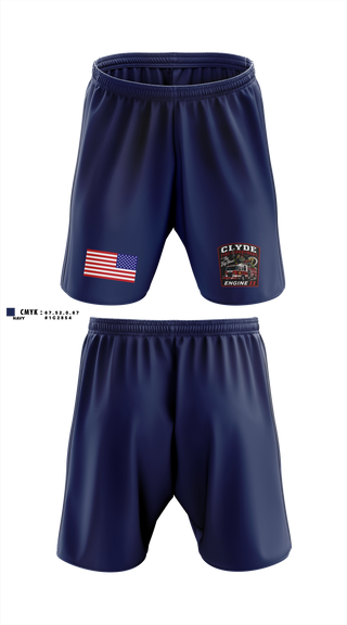 Athletic Shorts With Pockets, Clyde fire department, Fire Department, Teamtime, Team time, sublimation, custom sports apparel, team uniforms, spirit wear, spiritwear, sports uniforms, custom shirts, team store, custom team store, fundraiser sports, apparel fundraiser