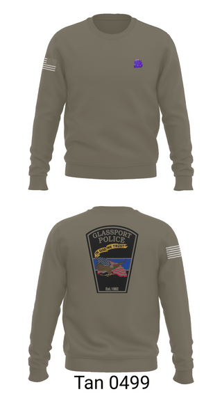 Crew Neck Sweatshirt, GLASSPORT POLICE, Police, Teamtime, Team time, sublimation, custom sports apparel, team uniforms, spirit wear, spiritwear, sports uniforms, custom shirts, team store, custom team store, fundraiser sports, apparel fundraiser