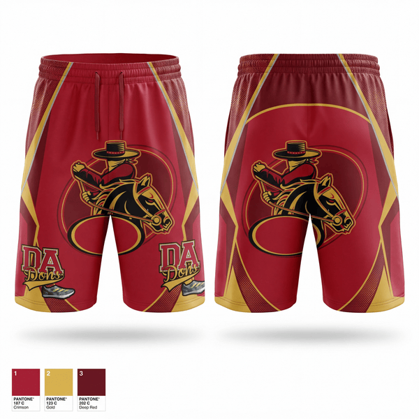 Athletic Shorts With Pockets, DeAnza High School Dons, Track & Field, Teamtime, Team time, sublimation, custom sports apparel, team uniforms, spirit wear, spiritwear, sports uniforms, custom shirts, team store, custom team store, fundraiser sports, apparel fundraiser