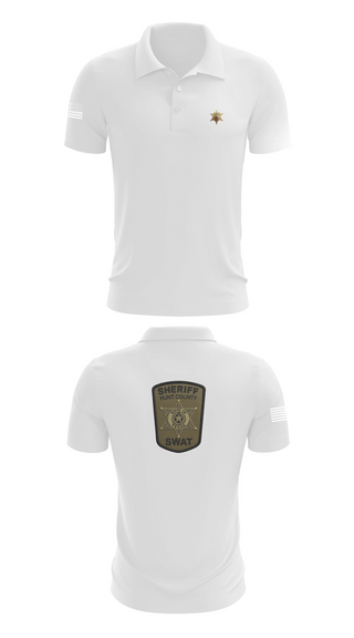 Short Sleeve Performance Polo, Hunt County SWAT, Police, Teamtime, Team time, sublimation, custom sports apparel, team uniforms, spirit wear, spiritwear, sports uniforms, custom shirts, team store, custom team store, fundraiser sports, apparel fundraiser