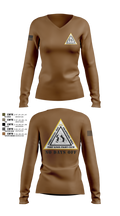 Fort Knox Fight Club Women's Long Sleeve V-neck Shirt - 7