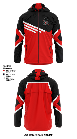 Windbreaker, Carteret-Onslow Youth Football & Cheer League (COYFL) Falcons, , Teamtime, Team time, sublimation, custom sports apparel, team uniforms, spirit wear, spiritwear, sports uniforms, custom shirts, team store, custom team store, fundraiser sports, apparel fundraiser
