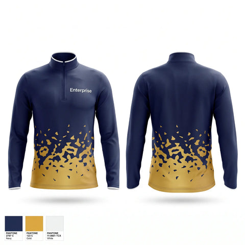 Quarter Zip Jacket, Enterprise, Baseball, Teamtime, Team time, sublimation, custom sports apparel, team uniforms, spirit wear, spiritwear, sports uniforms, custom shirts, team store, custom team store, fundraiser sports, apparel fundraiser
