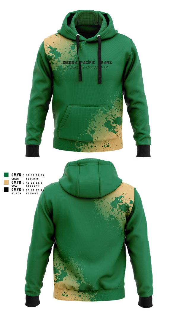 Hoodie, Sierra Pacífic Bears, Cross Country, Teamtime, Team time, sublimation, custom sports apparel, team uniforms, spirit wear, spiritwear, sports uniforms, custom shirts, team store, custom team store, fundraiser sports, apparel fundraiser