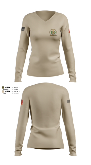 Womens Long Sleeve Vneck Shirt, ROCOM, , Teamtime, Team time, sublimation, custom sports apparel, team uniforms, spirit wear, spiritwear, sports uniforms, custom shirts, team store, custom team store, fundraiser sports, apparel fundraiser
