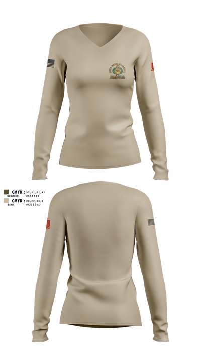 ROCOM 67435774 Women's Long Sleeve V-neck Shirt - 2