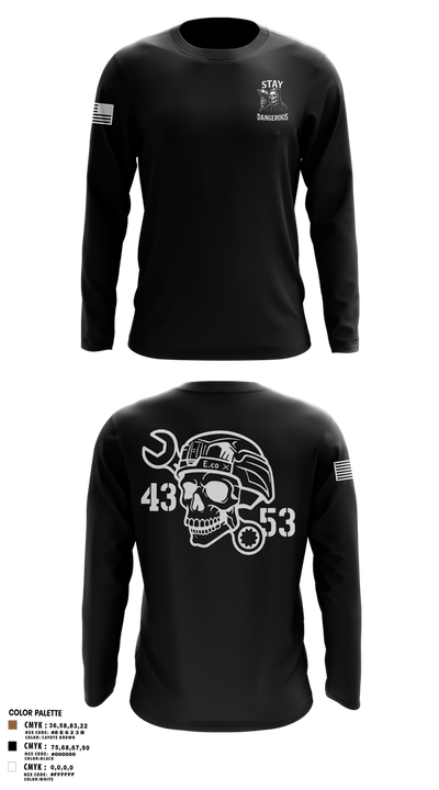 4-3 AHB 47022707 Long Sleeve Performance Shirt 3