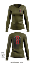 Los Angeles County Sheriffs 89065683 Women's Long Sleeve V-neck Shirt - 103