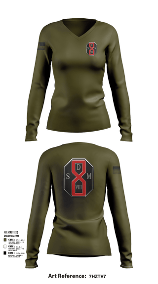 Womens Long Sleeve Vneck Shirt, Los Angeles County Sheriffs, Police, Teamtime, Team time, sublimation, custom sports apparel, team uniforms, spirit wear, spiritwear, sports uniforms, custom shirts, team store, custom team store, fundraiser sports, apparel fundraiser