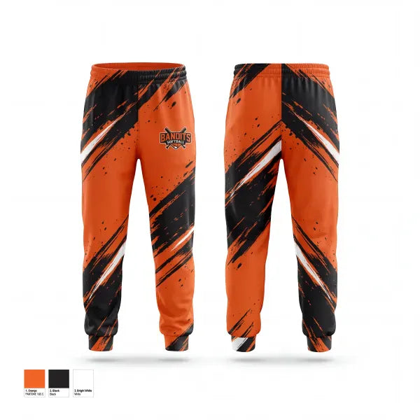 Sweatpants, Bandits, Softball, Teamtime, Team time, sublimation, custom sports apparel, team uniforms, spirit wear, spiritwear, sports uniforms, custom shirts, team store, custom team store, fundraiser sports, apparel fundraiser