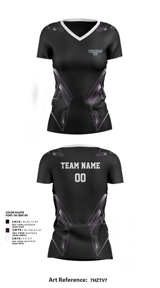 Womens Short Sleeve Vneck Shirt, Wrangler VBC, Women's Volleyball, Teamtime, Team time, sublimation, custom sports apparel, team uniforms, spirit wear, spiritwear, sports uniforms, custom shirts, team store, custom team store, fundraiser sports, apparel fundraiser